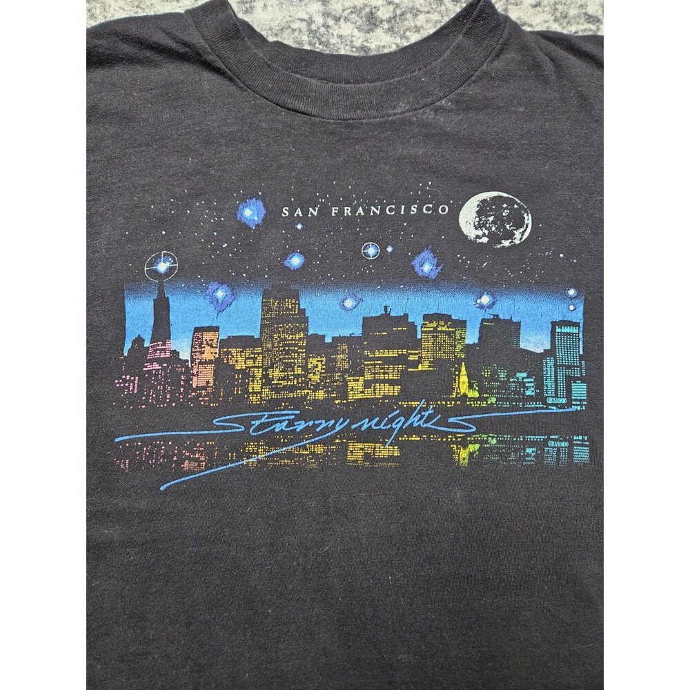 Vintage San Francisco Starry Nights Graphic TShirt Size Large Single Stitch USA
